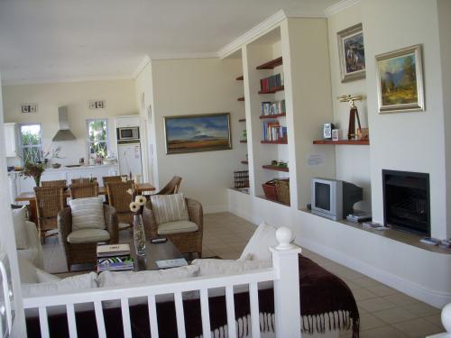 Living area showing paintings